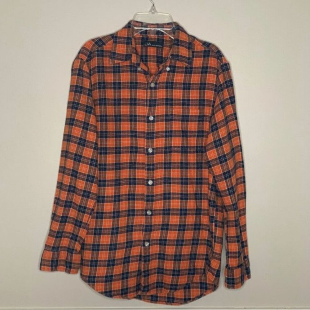 John Ashford Plaid Flannel Shirt Size Small